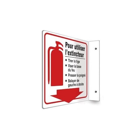 Accuform PROJECTION SIGN TO USE FIRE FRPSP726 FRPSP726